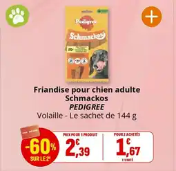 Coccinelle Supermarché PEDIGREE Friandise pour chien adulte Schmackos offre