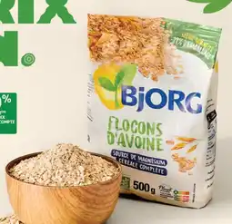Auchan Supermarché BJORG Flocons d'avoine complètes nature bio offre