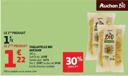 Auchan Supermarché AUCHAN BIO Tagliatelle offre