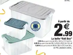 Bazarland La boîte "Roll Box" offre