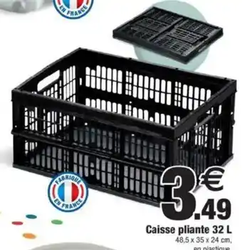 Bazarland Caisse pliante offre