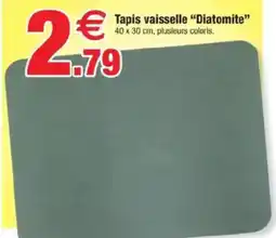 Bazarland Tapis vaisselle Diatomite offre