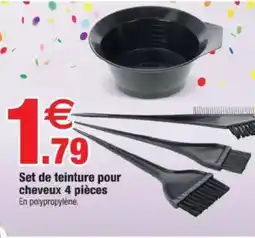 Bazarland Set de teinture pour cheveux 4 pièces offre