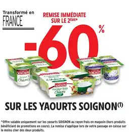 Intermarché Sur les yaourts soignon offre