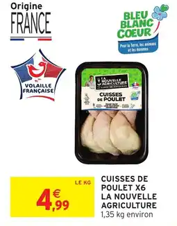 Intermarché Cuisses de poulet x6 la nouvelle agriculture offre
