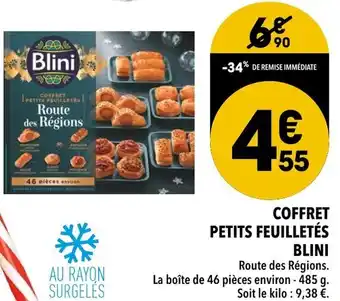 Supeco Coffret petits feilletés blini offre
