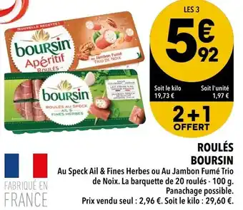 Supeco Roulés boursin offre