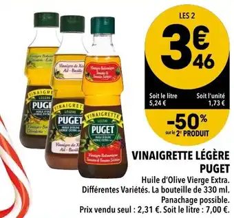 Supeco Vinaigrette légère puget offre
