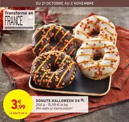 Intermarché Donuts halloween x4 offre