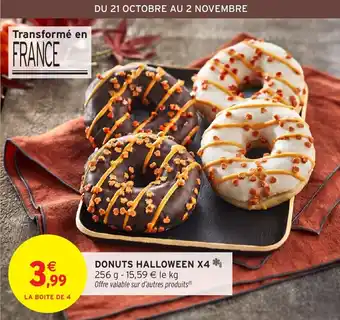 Intermarché Donuts halloween x4 offre