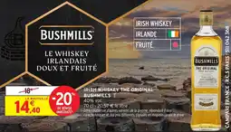 Intermarché Irish whiskey the original bushmills offre