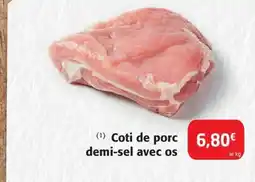 Colruyt Coti de porc demi-sel avec os offre