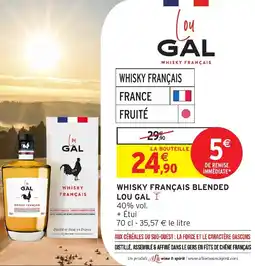 Intermarché Whisky français blended lou gal offre