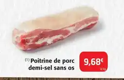 Colruyt Poitrine de porc demi-sel sans os offre