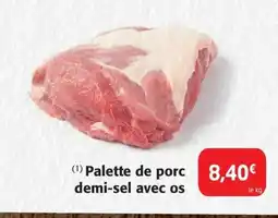 Colruyt Palette de porc demi-sel avec os offre