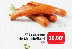 Colruyt Saucisses de Montbéliard offre