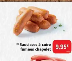Colruyt Saucisses à cuire fumées chapelet offre