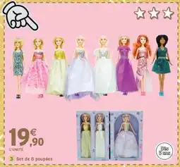 Intermarché Set de 8 poupées offre