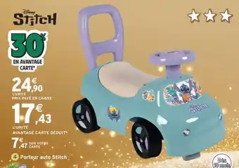 Intermarché Porteur auto Stitch offre