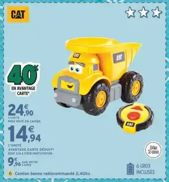 Intermarché Camion benne radiocommandé 2,4Ghz offre