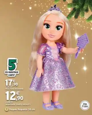 Intermarché Poupée Raiponce 38 cm offre
