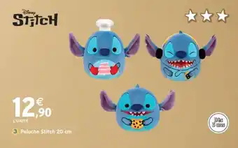 Intermarché Peluche Stitch 20 cm offre