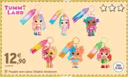 Intermarché Poupée avec gloss Stephie Snowcone offre