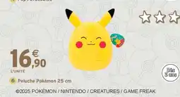 Intermarché Peluche Pokémon 25 cm offre