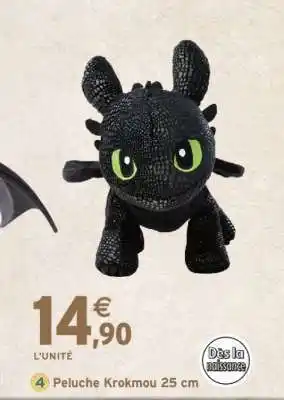 Intermarché Peluche Krokmou 25 cm offre