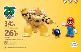 Intermarché Coffret Mario et Bowser offre