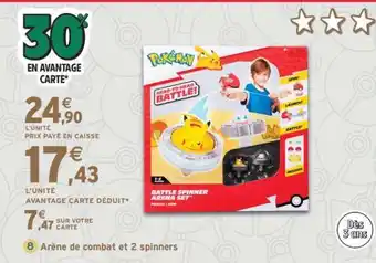 Intermarché Battle Spinner Arena Set offre