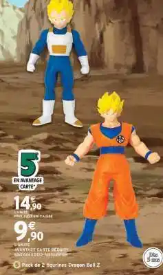 Intermarché Pack de 2 figurines Dragon Ball Z offre