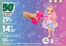 Intermarché Poupée 27 cm Color et Create Airbrush Amaya offre