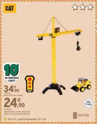 Intermarché Grue XL radiocommandée 127 cm offre