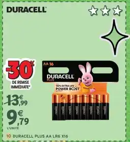 Intermarché DURACELL PLUS AA LR6 X16 offre