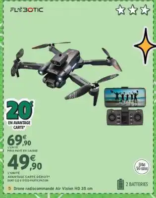 Intermarché Drone radiocommandé Air Vision HD 35 cm offre