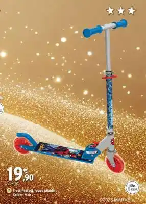 Intermarché Trottinette à roues pliable Spider-Man offre