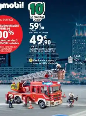 Intermarché Camion de pompiers avec échelle pivotante offre