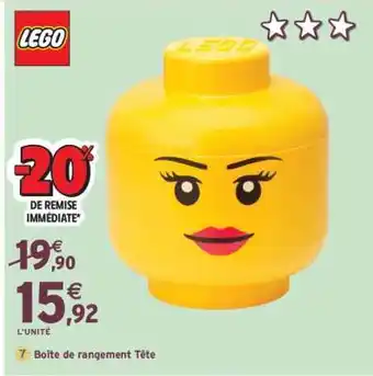 Intermarché Boîte de rangement Tête offre