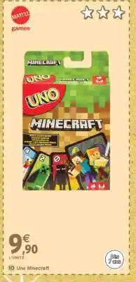 Intermarché Uno Minecraft offre