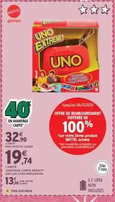 Intermarché Uno Extreme offre