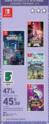 Intermarché LÉGENDES POKÉMON : Z-A offre