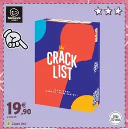 Intermarché Crack List offre