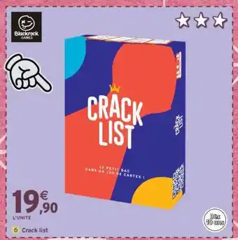 Intermarché Crack List offre