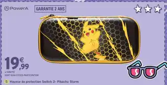 Intermarché Housse de protection Switch 2- Pikachu Storm offre