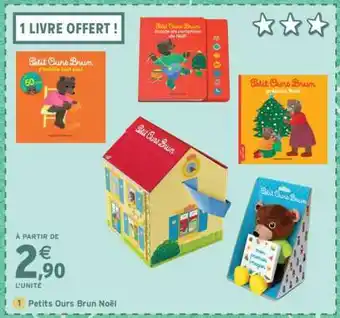 Intermarché Petits Ours Brun Noël offre
