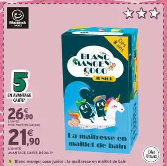 Intermarché Blanc manger coco junior : la maîtresse en maillot de bain offre