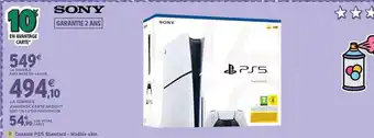 Intermarché Console PS5 Standard - Modèle slim offre