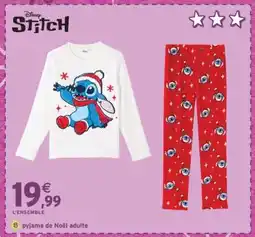 Intermarché pyjama de Noël adulte offre