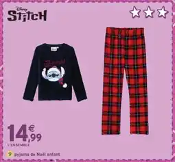 Intermarché pyjama de Noël enfant offre